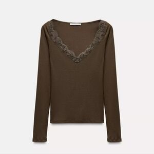 ZARA LACE RIB TOP 

M | DARK KHAKI

REF: 5644/314